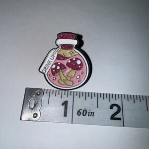 Jar Pink Drink Pin Brooch